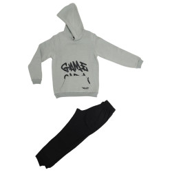 Target Παιδικές φόρμες σετ Hoodie & Cuffed Fleece Pants ''Game Over''